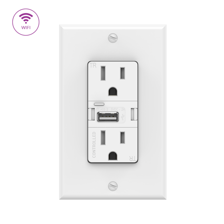 SWIDGET Smart Outlet WITH WI-FI Control & USB Charger